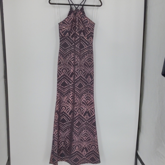 NWOT JUMP Apparel Metallic Dot Maxi Dress - Picture 1 of 7